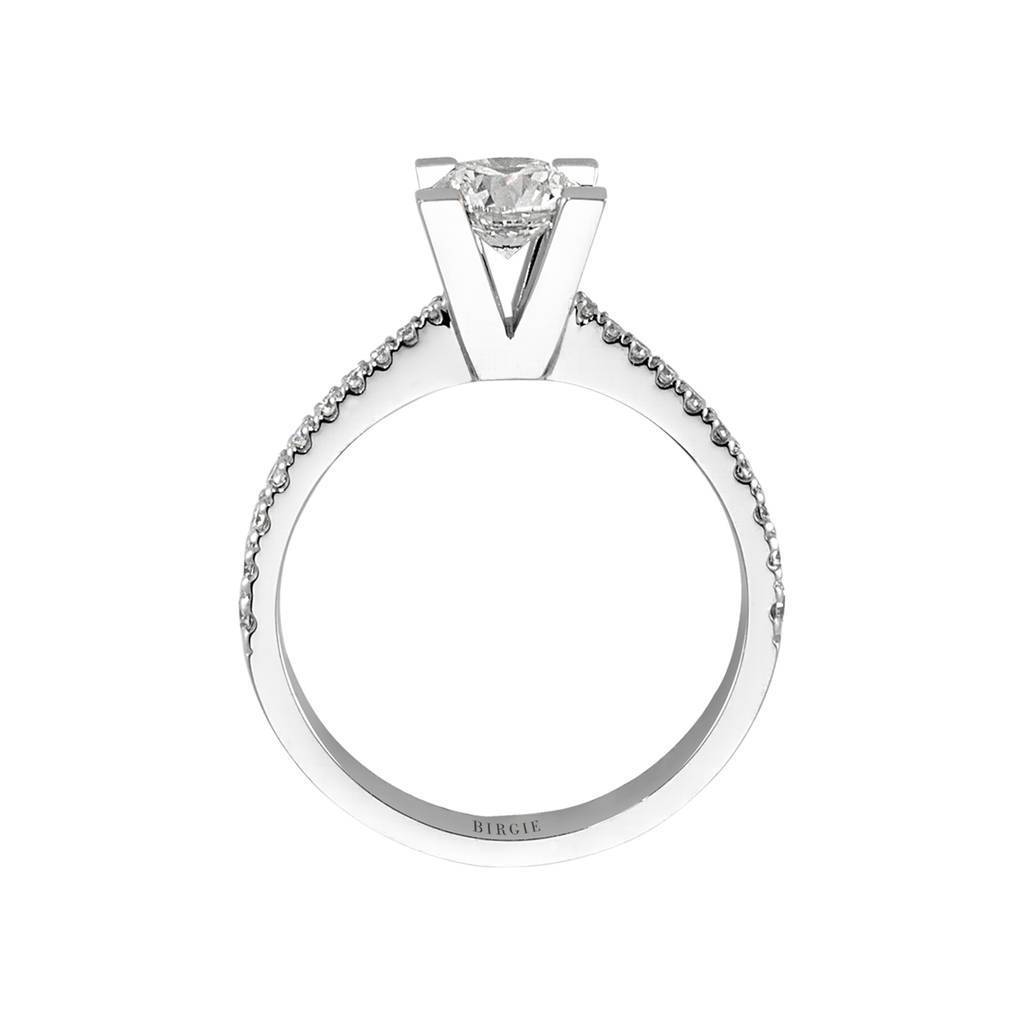 Bague de fiançailles halo de diamants total de 1,01 carat