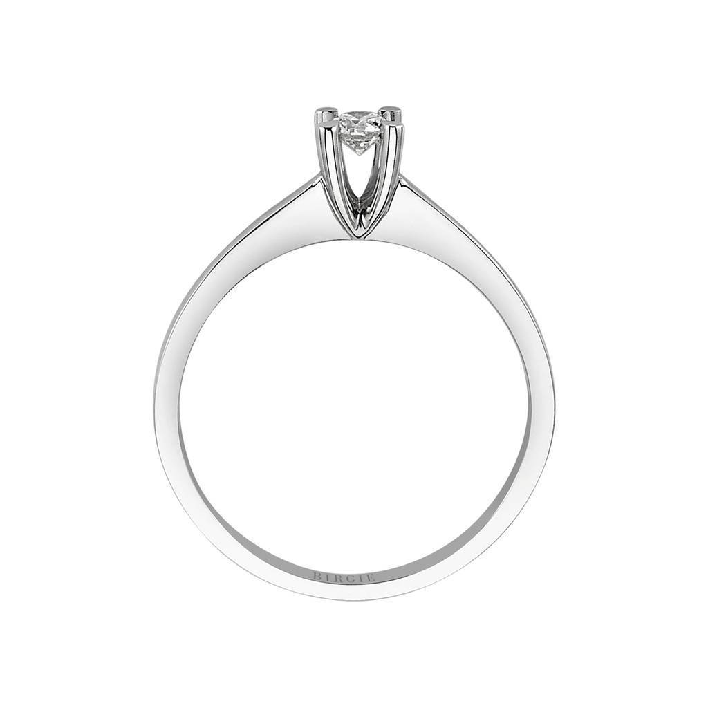 Bague diamant solitaire 0,14 carat, couleur E