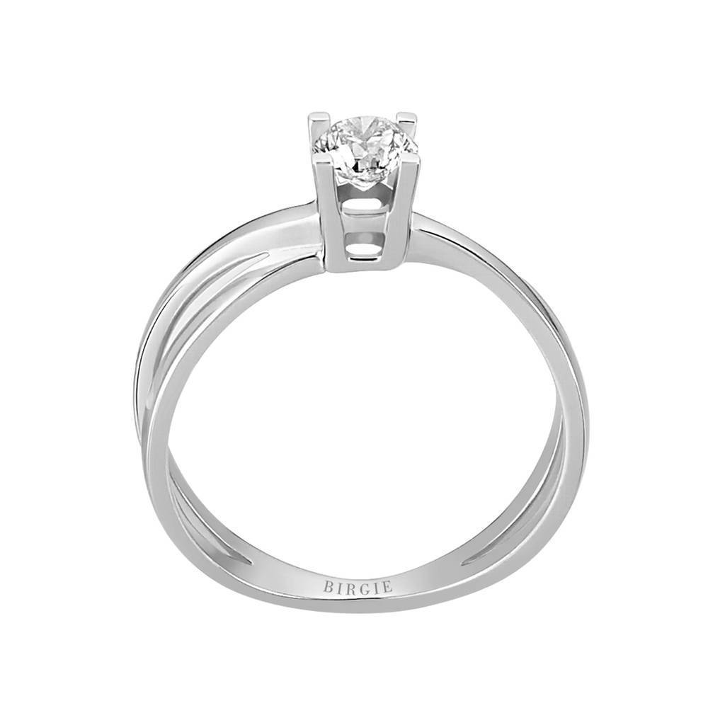 Bague solitaire diamant 0,47 carat