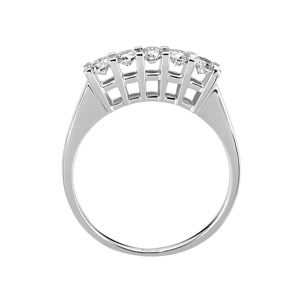 Bague de fiançailles 5 pierres diamant 0,46 carat