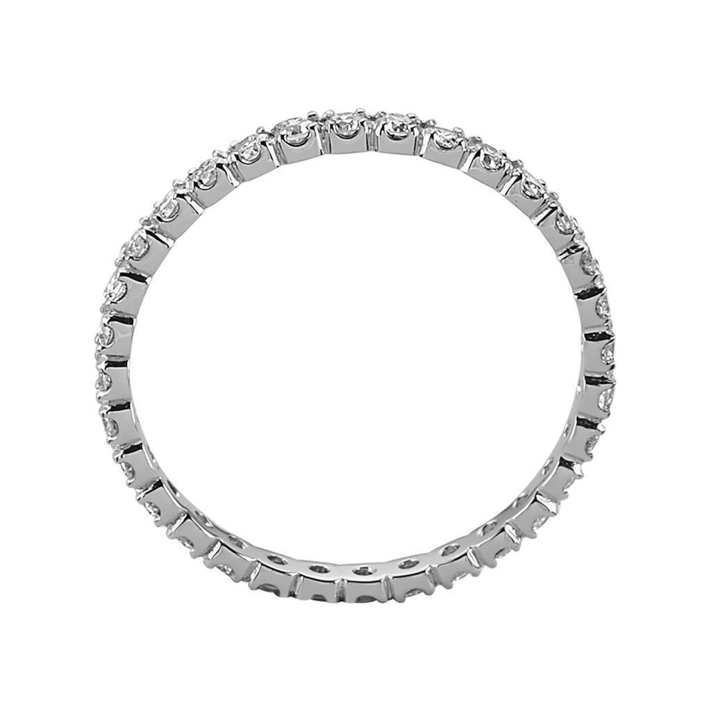 Bague de mariage d'éternité en diamant de 0,61 carat