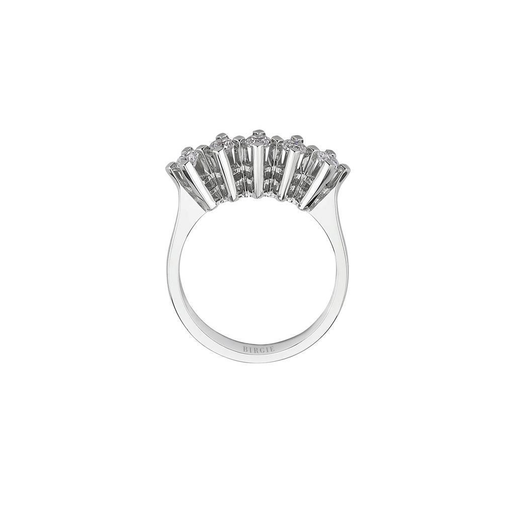 Bague de fiançailles 5 pierres diamant 0,58 carat