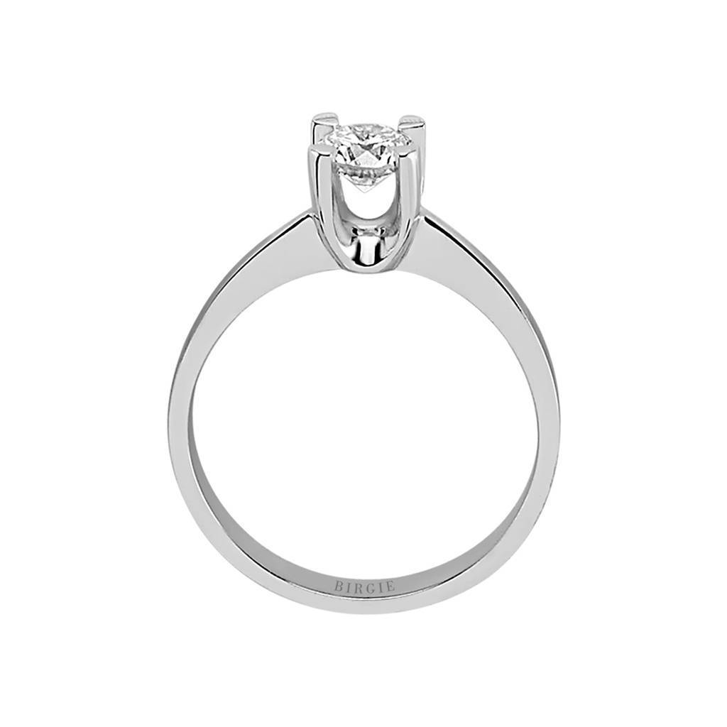 Bague solitaire diamant 0,44 carat