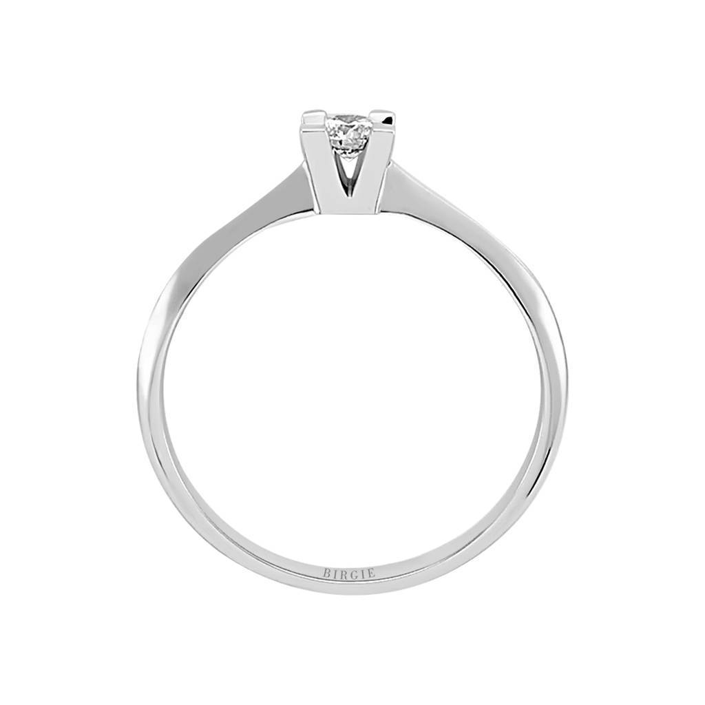 Bague solitaire diamant 0,17 carat