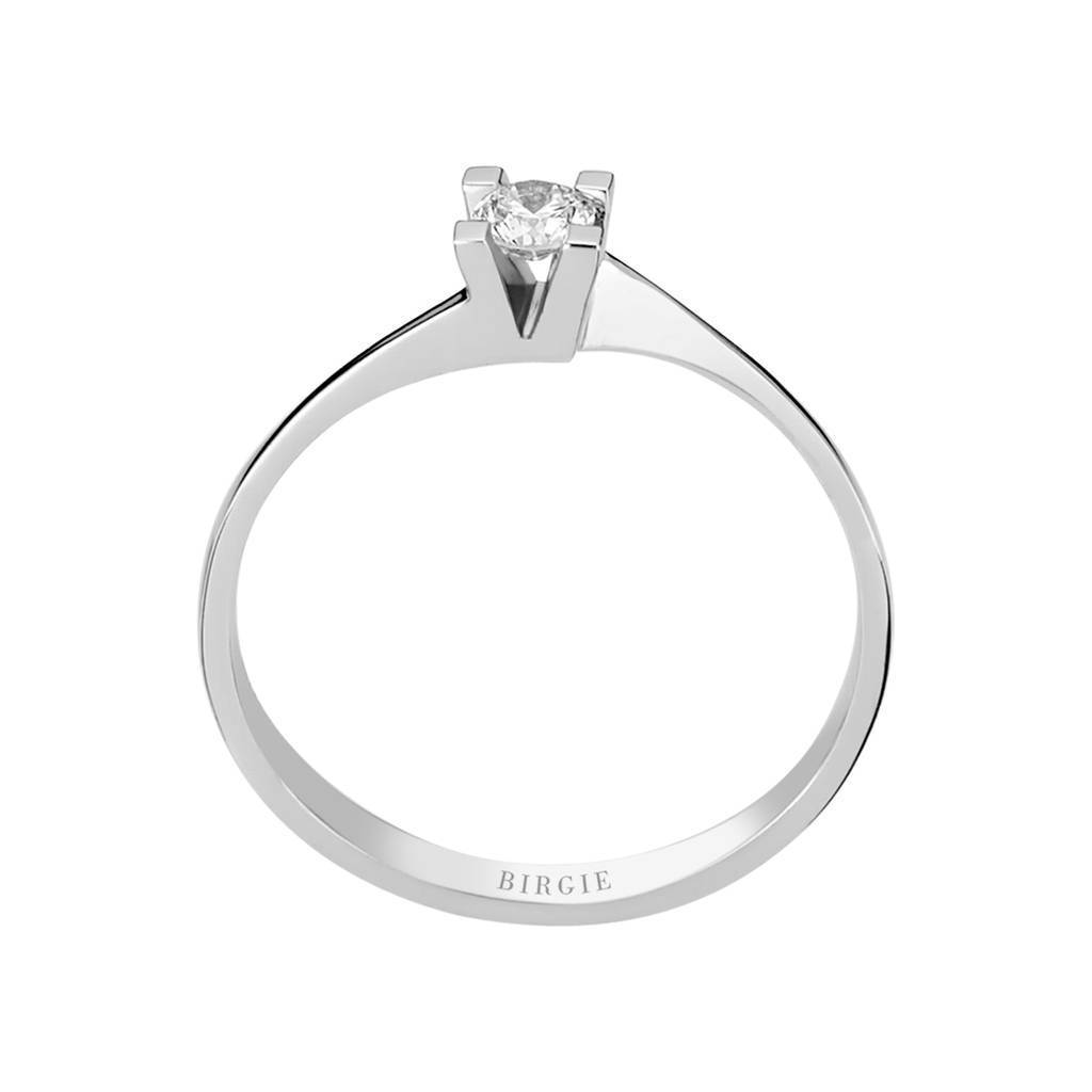 Bague solitaire diamant 0,17 carat