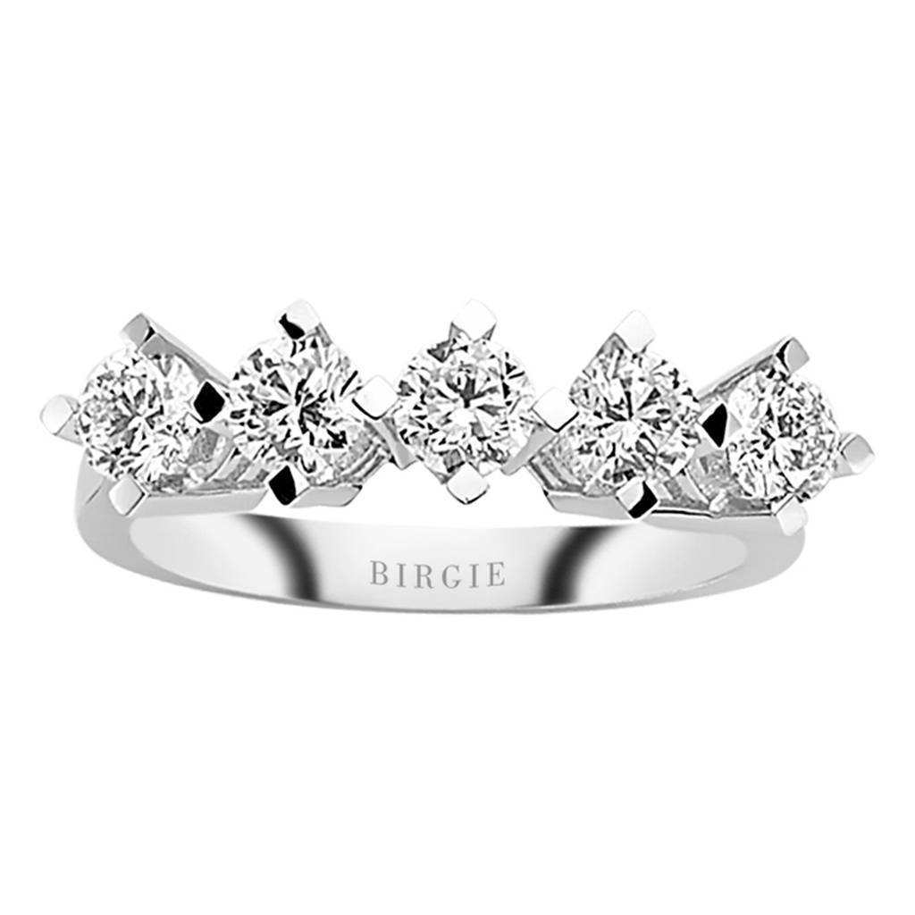 Bague de fiançailles 5 pierres diamant 1,26 carat