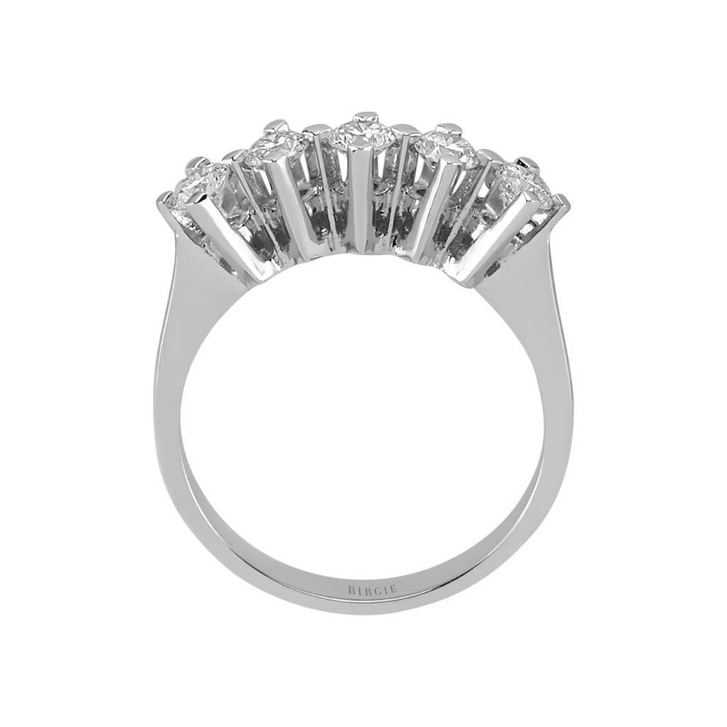 Bague de fiançailles 5 pierres diamant 0,61 carat