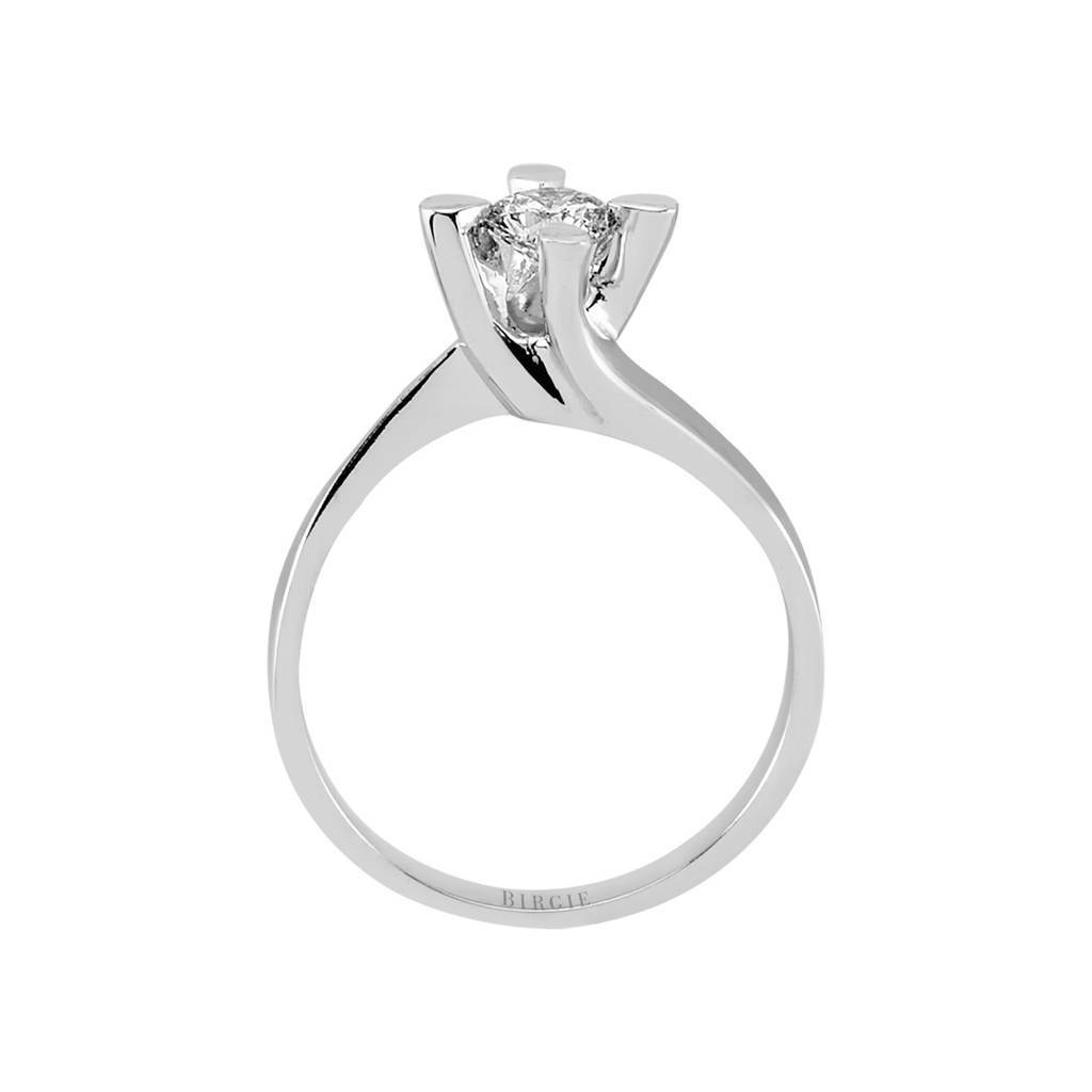 Bague solitaire diamant 0,39 carat