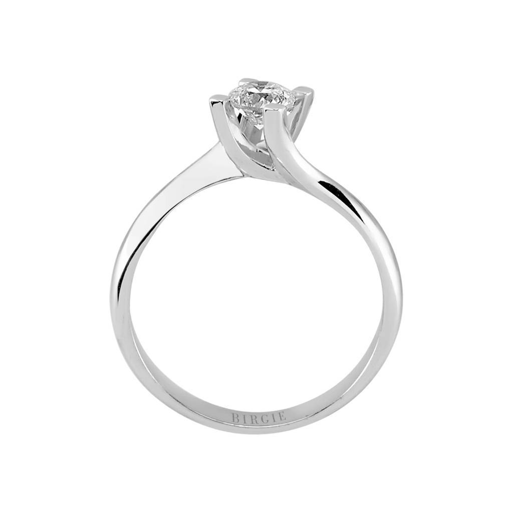 Bague solitaire diamant 0,38 carat