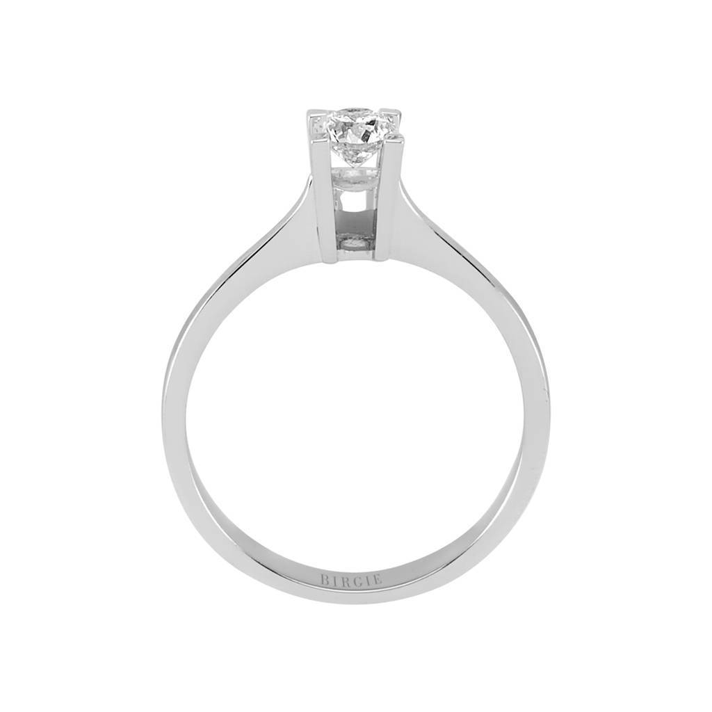 Bague solitaire diamant 0,31 carat