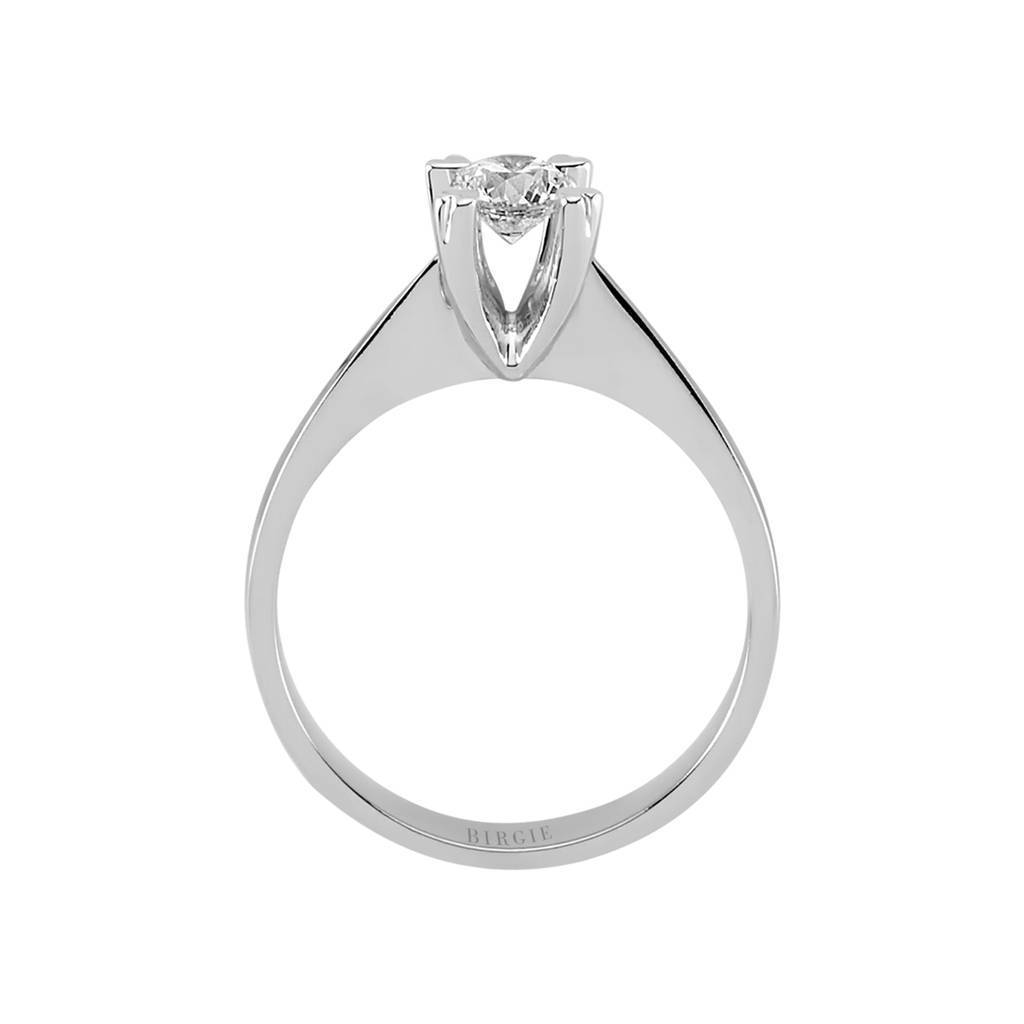 Bague solitaire diamant 0,41 carat