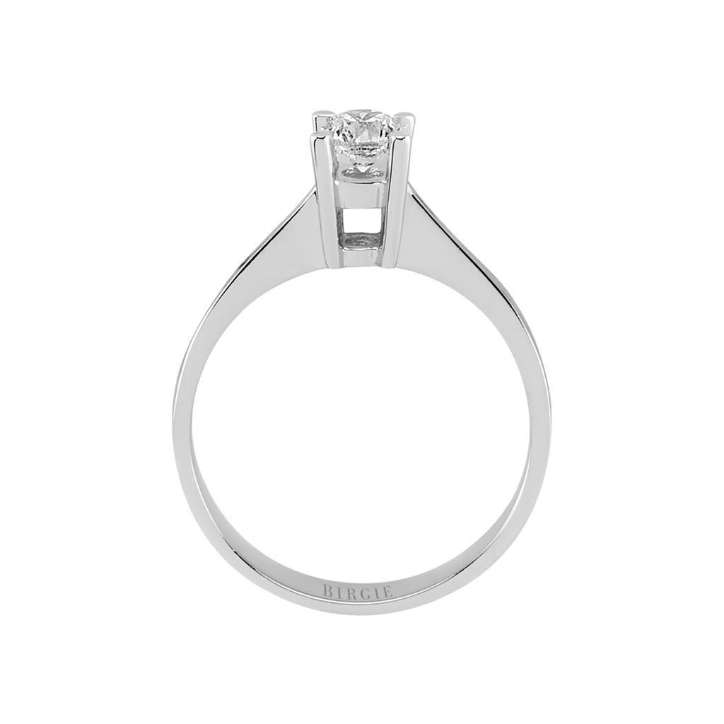 Bague solitaire diamant 0,39 carat
