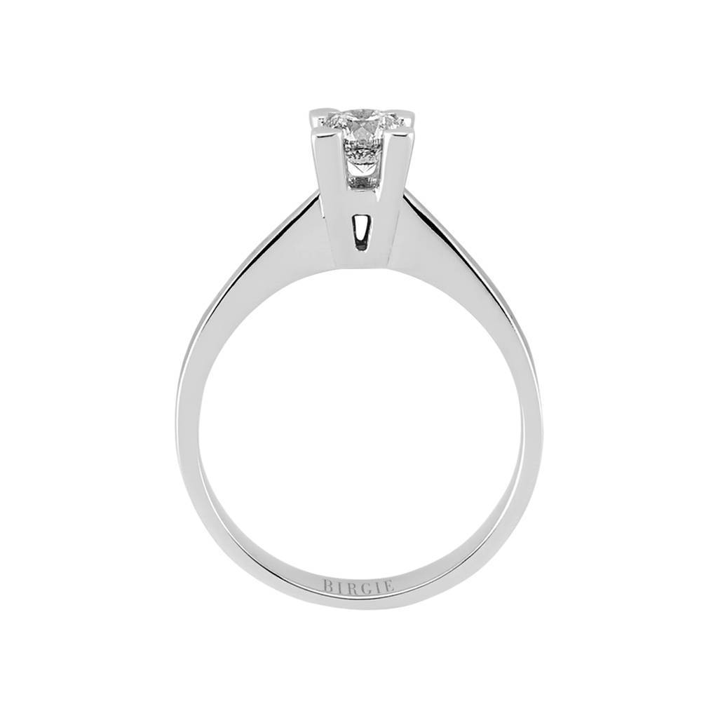 Bague solitaire diamant 0,39 carat