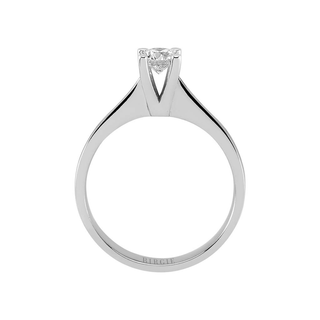 Bague solitaire diamant 0,41 carat