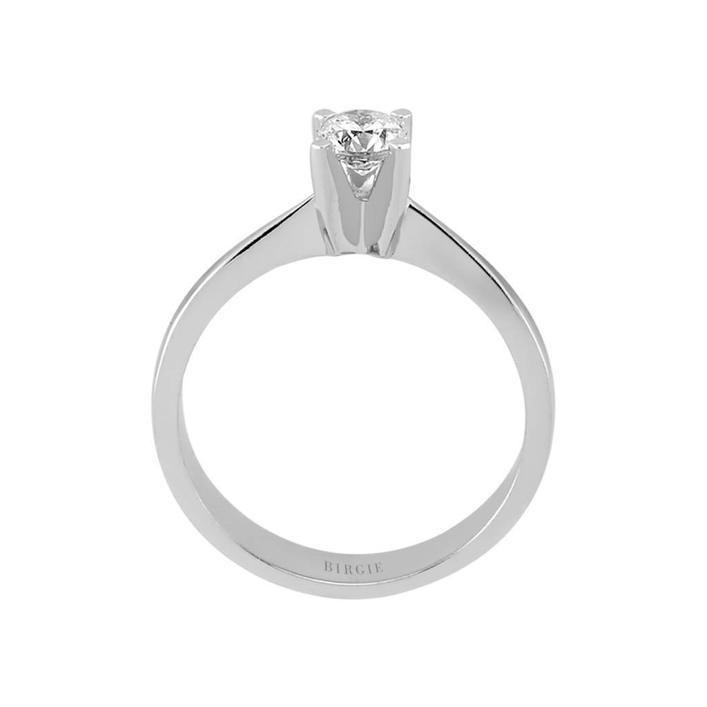 Bague solitaire diamant 0,41 carat