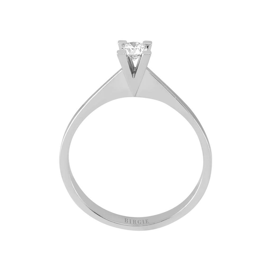 Bague diamant solitaire 0,15 carat, couleur E