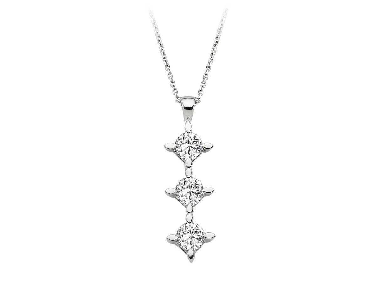 Collier Trilogie Diamant 0,96 Carat