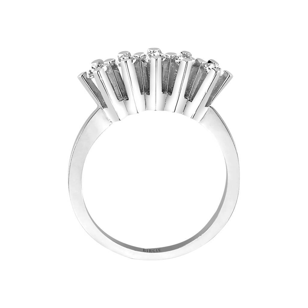 Bague de fiançailles 5 pierres diamant 0,37 carat