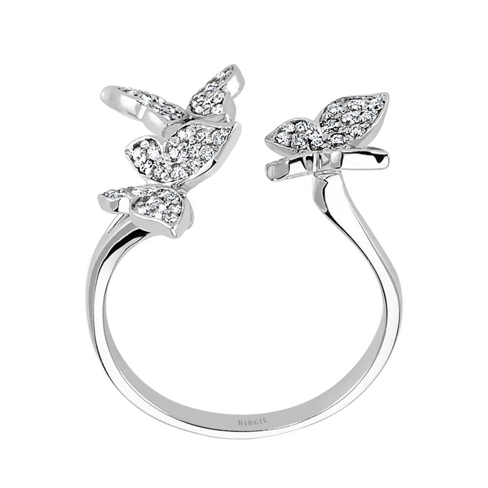 Bague papillon diamant