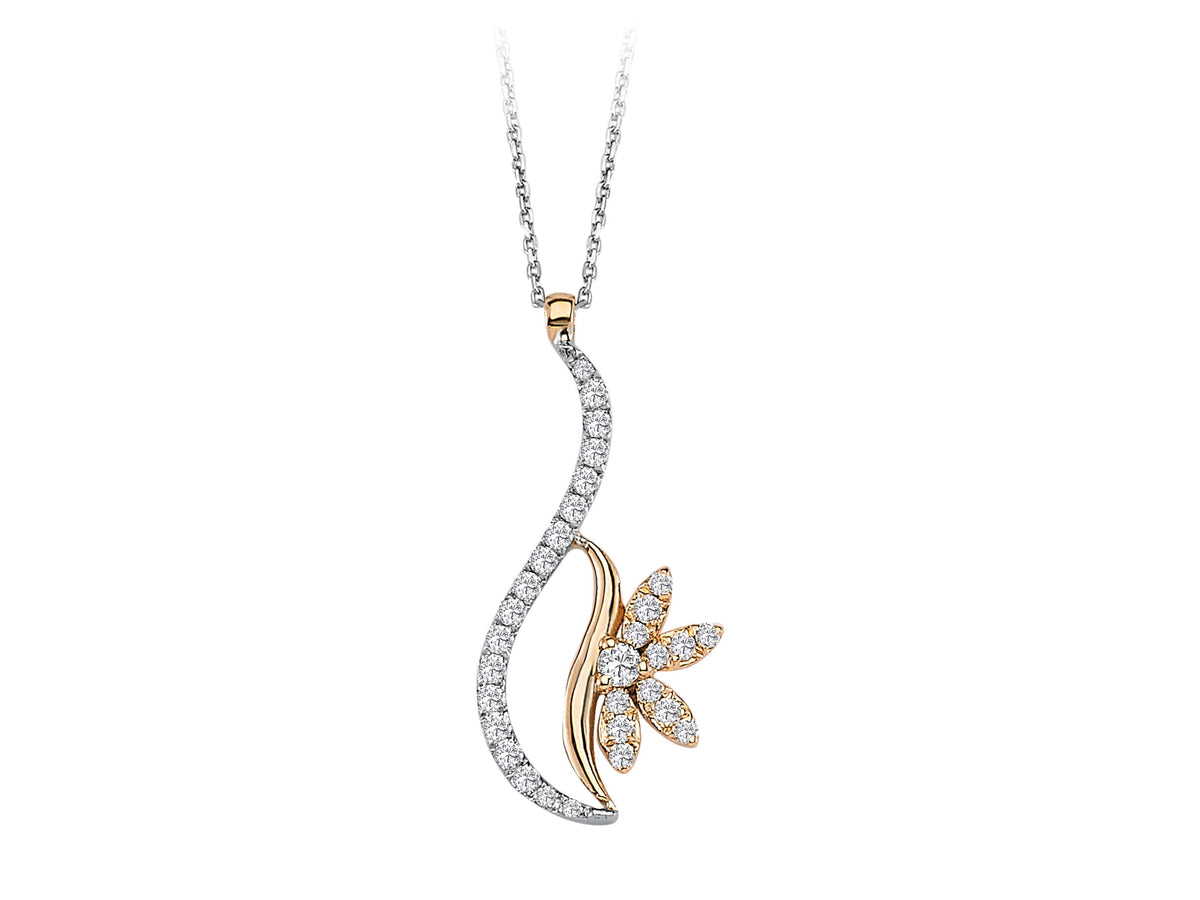 Collier perce-neige en diamant