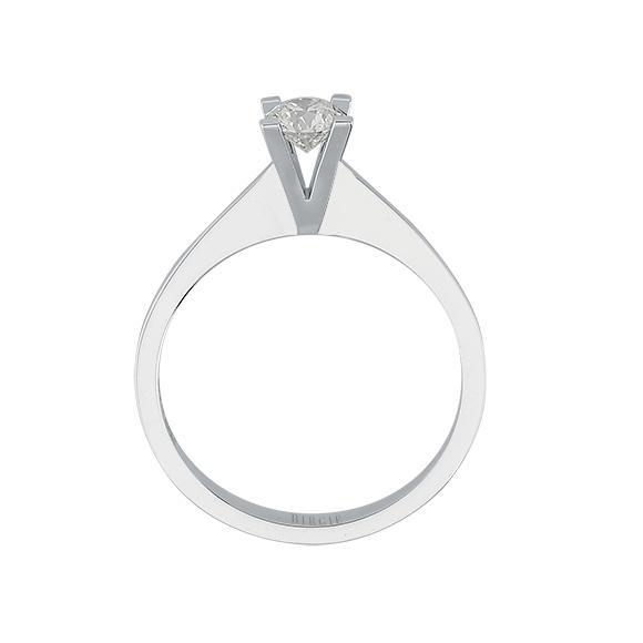 Bague solitaire diamant couleur G 0,40 carat