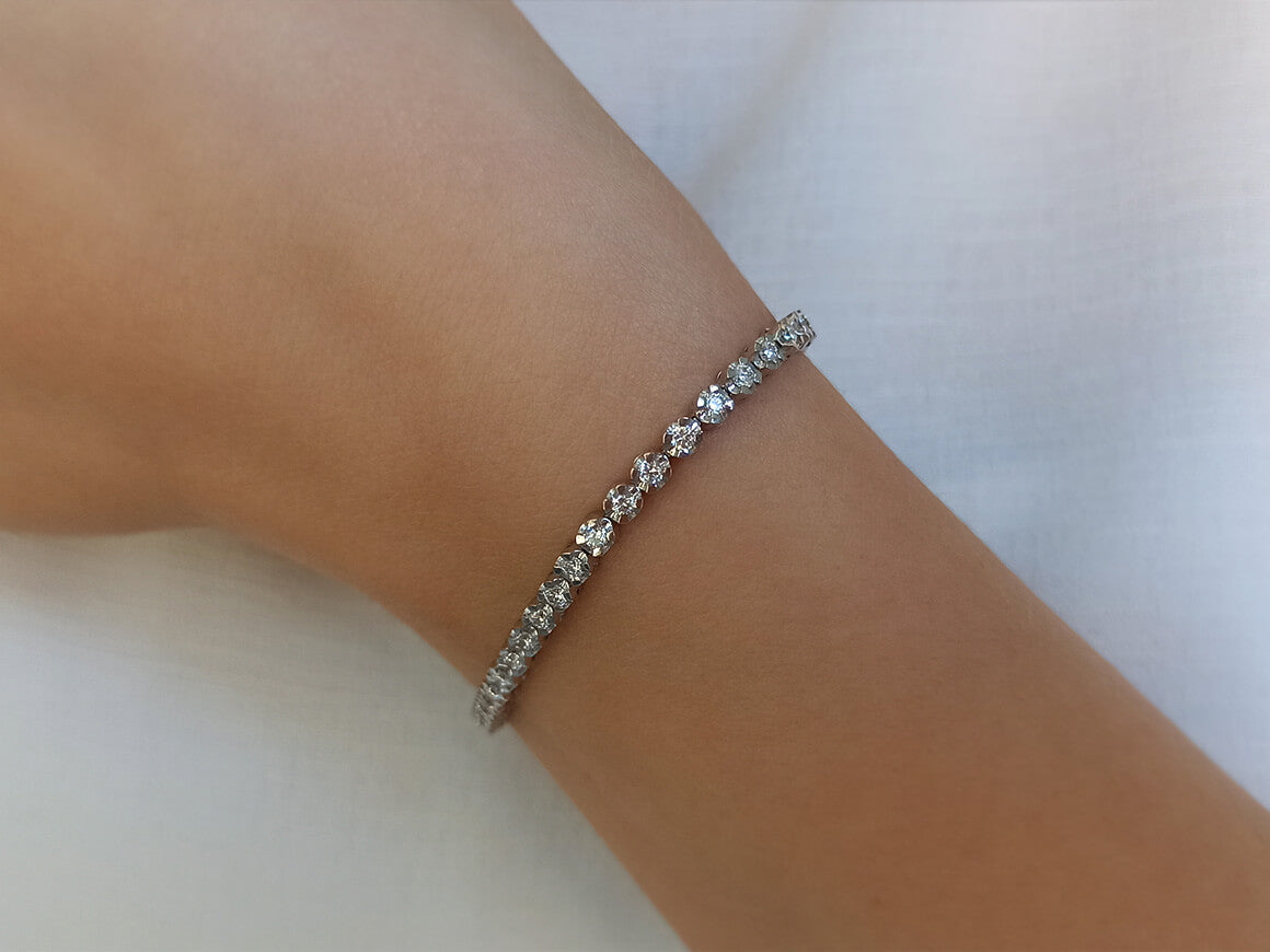 1.80 total carat diamond tennis bracelet