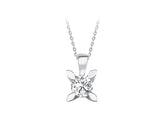 0.18 carat diamond solitaire necklace