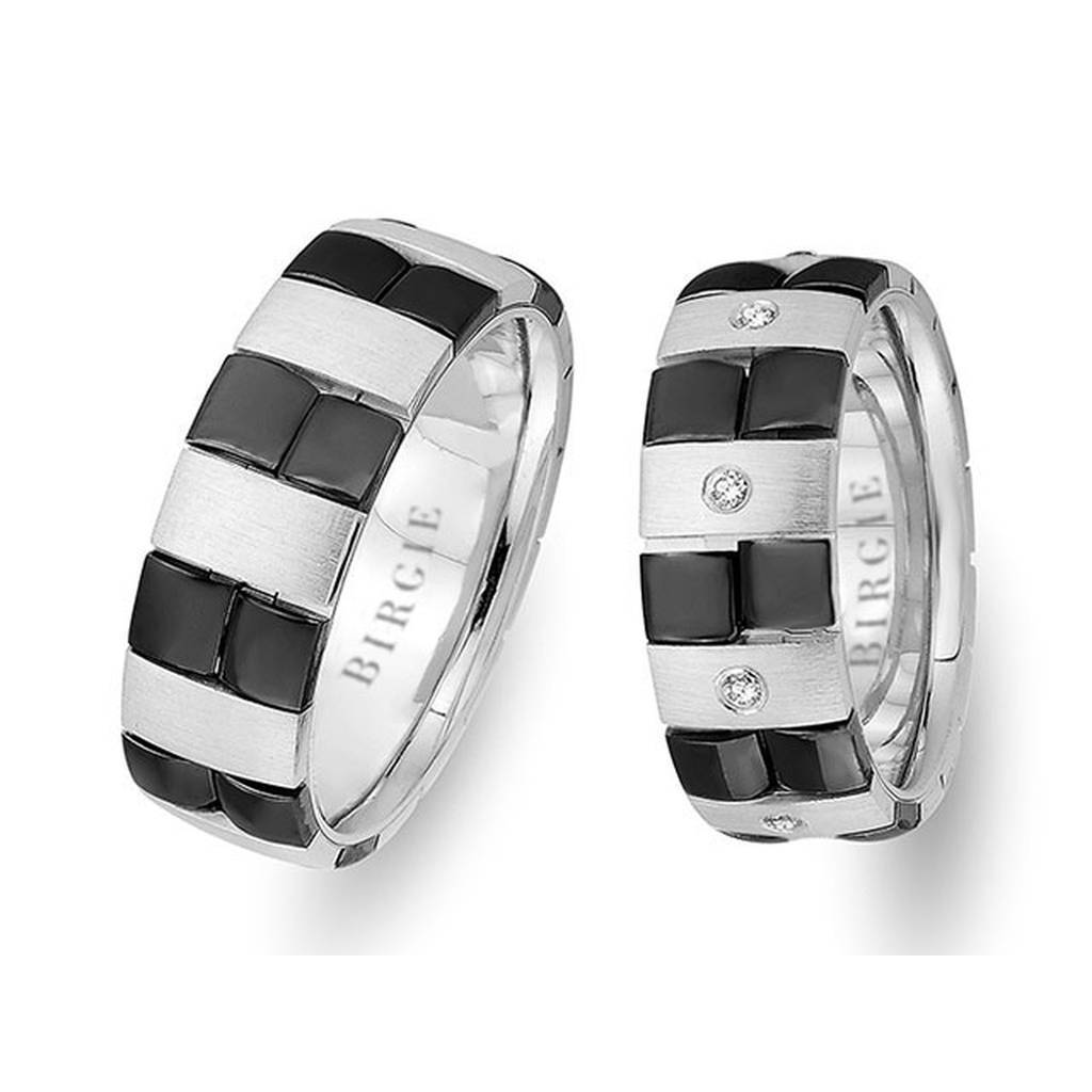 Alliance Nuit du Désert en Or Blanc et Diamants