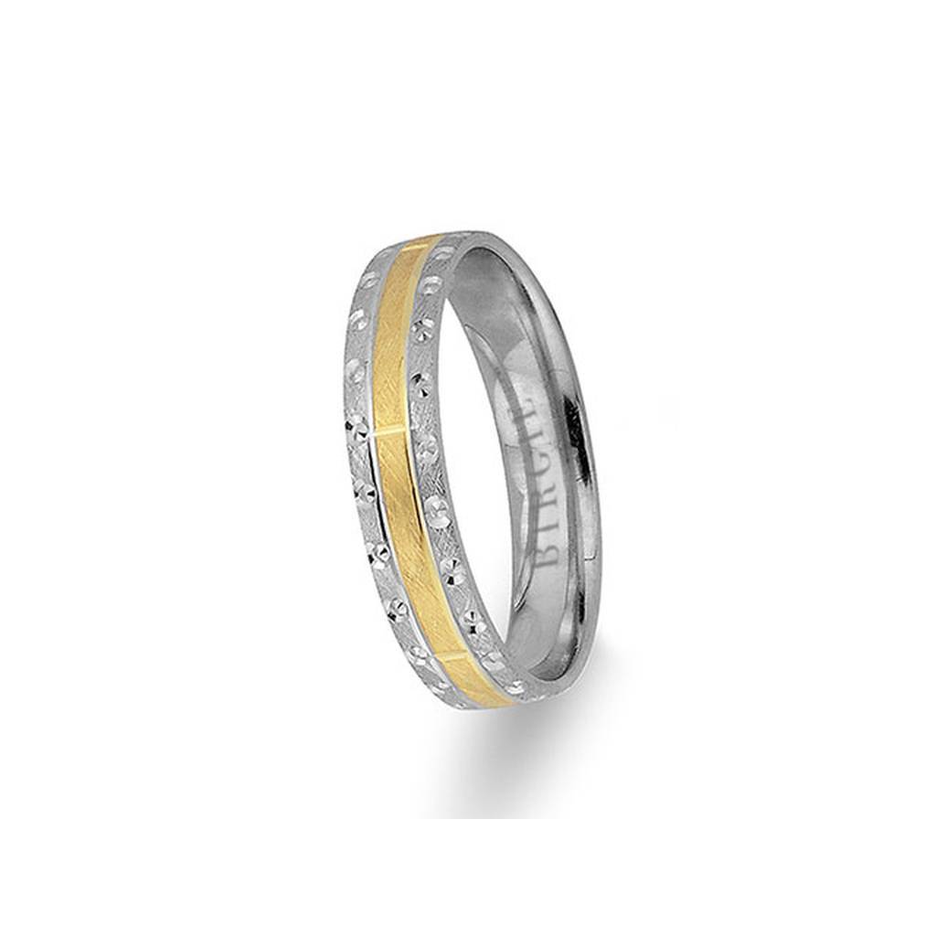 Alliance Patara en or blanc et jaune