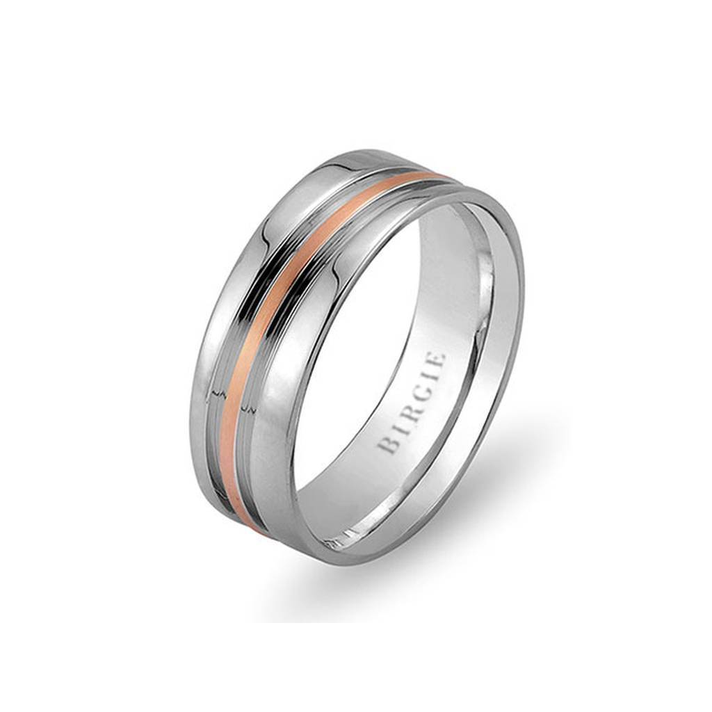 Alliance Nesimi en or blanc et rose