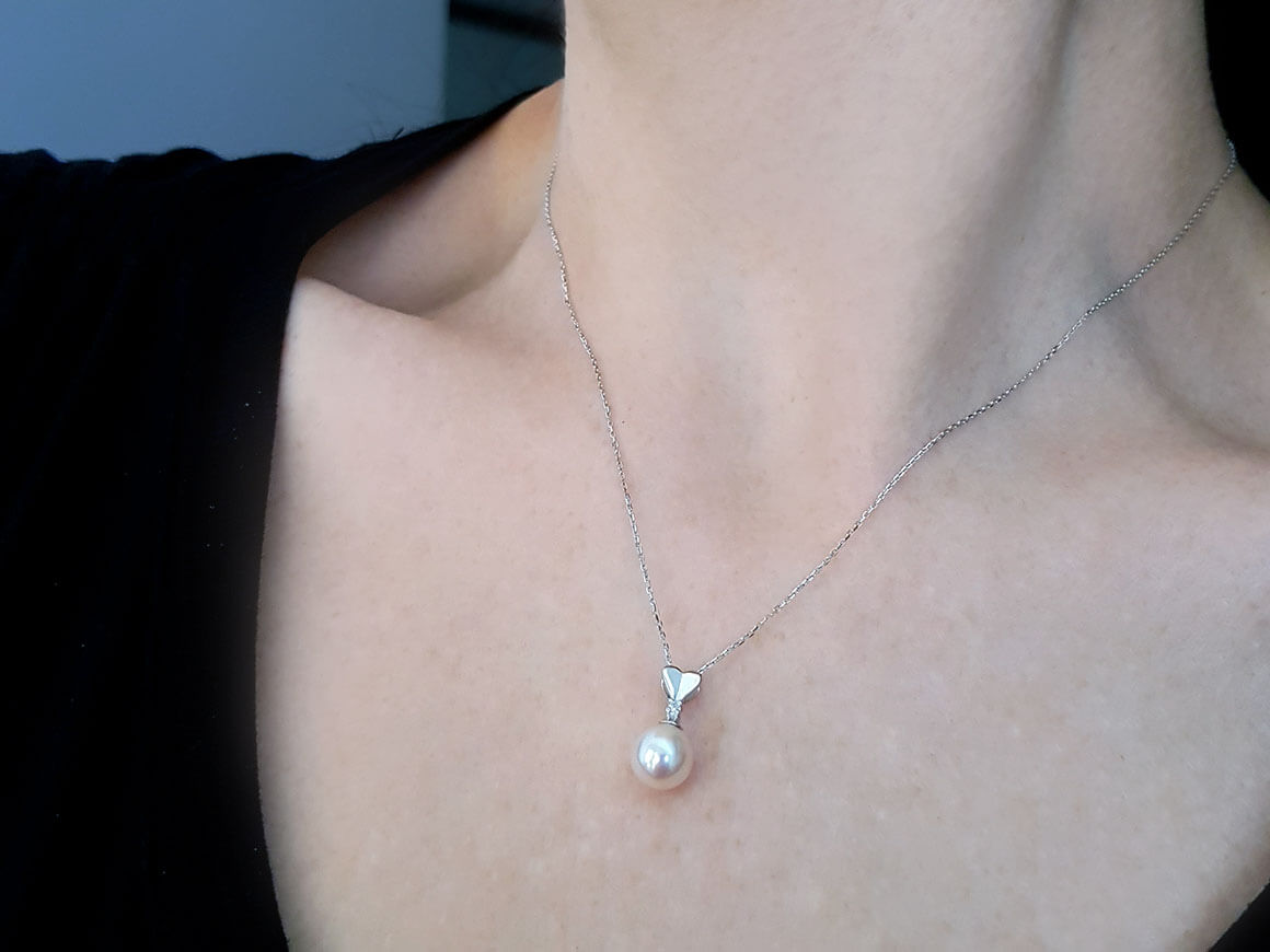 Collier de diamants et de perles