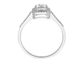 Birgie Kissenförmiger Diamant-Halo-Ring