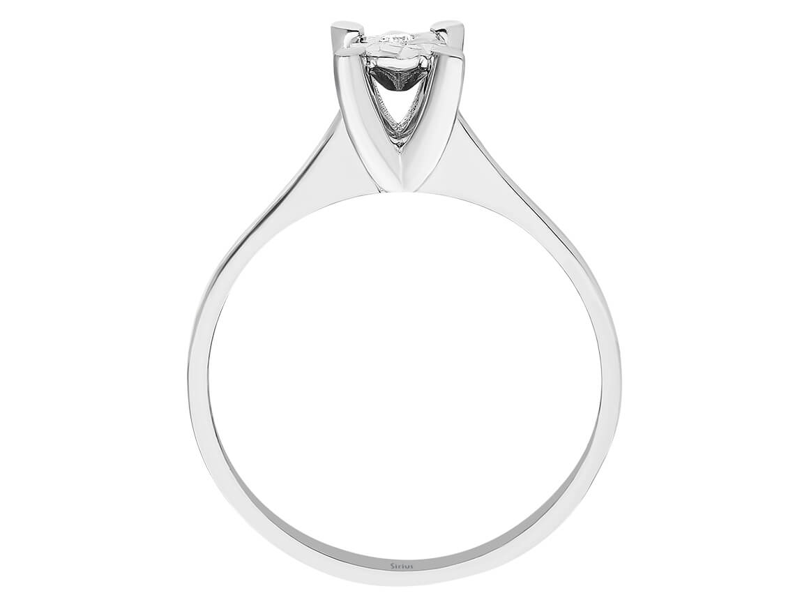 Birgie Diamant-Solitärring mit Struktur