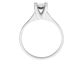 Birgie Diamant-Solitärring mit Struktur