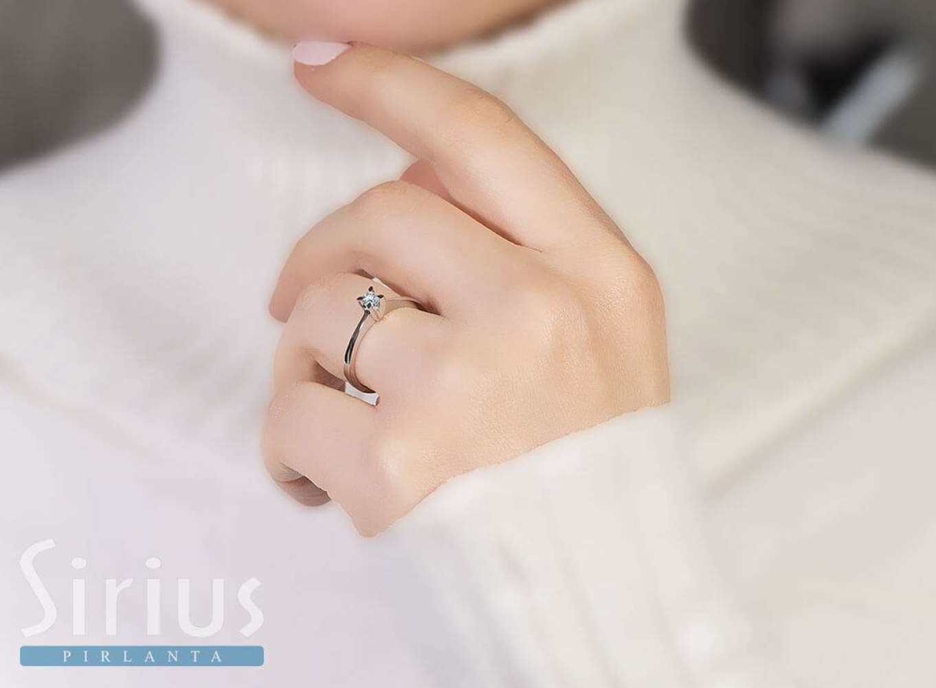 Bague diamant solitaire 0,10 carat