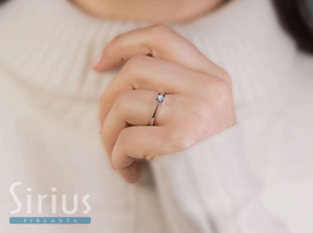 0.16 carat solitaire diamond ring
