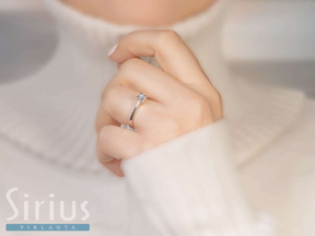Bague solitaire diamant 0,15 carat