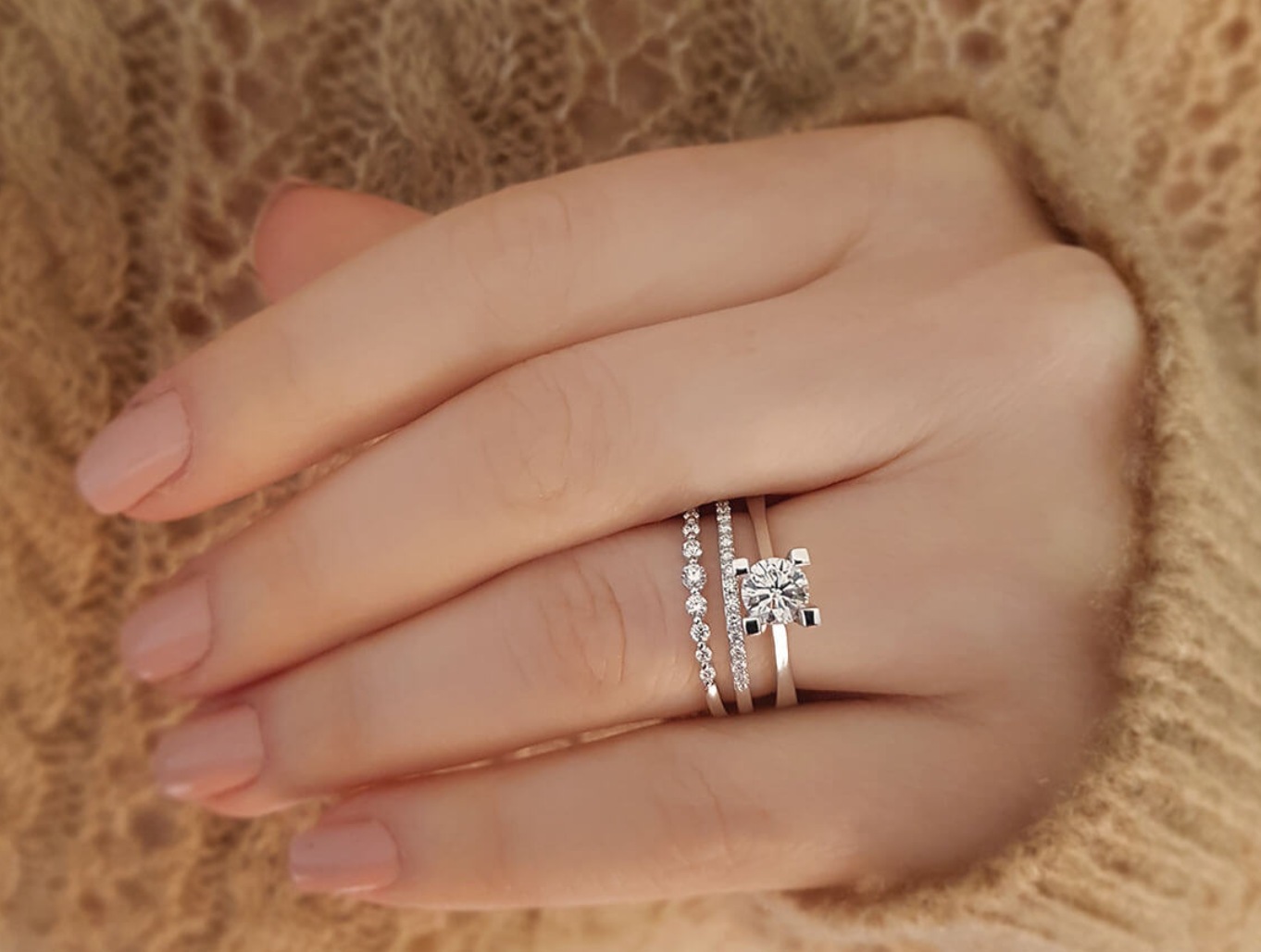 Bague solitaire diamant 0,71 carat