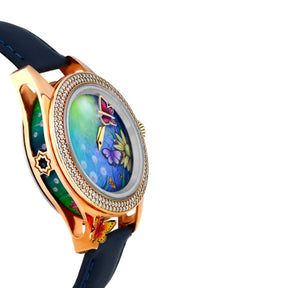 Schmetterlings Frauenarmbanduhr