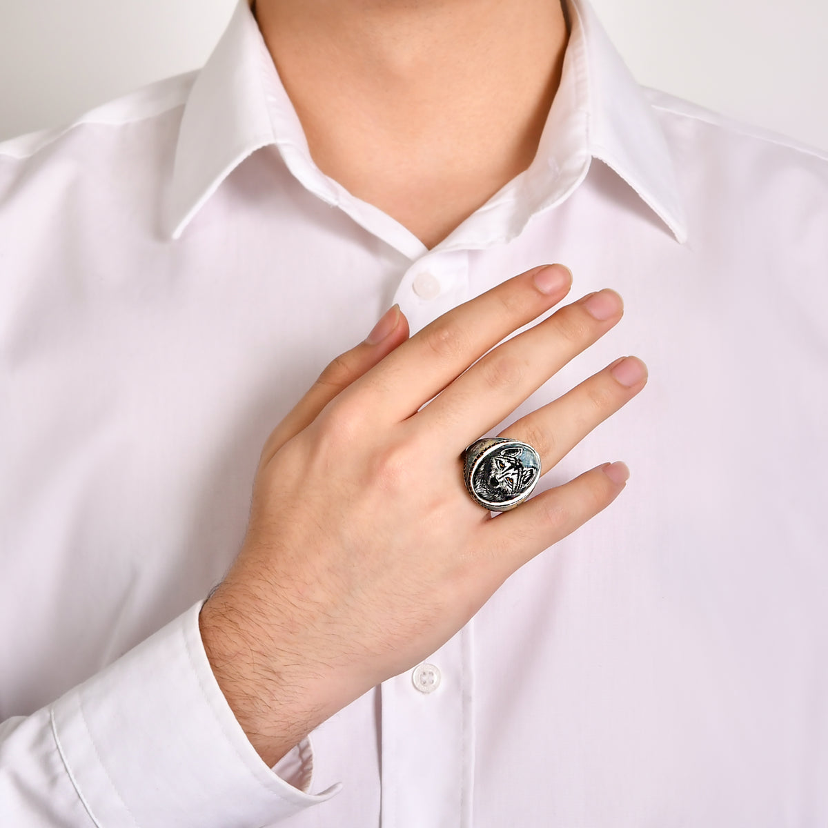 Grey Wolf Ring