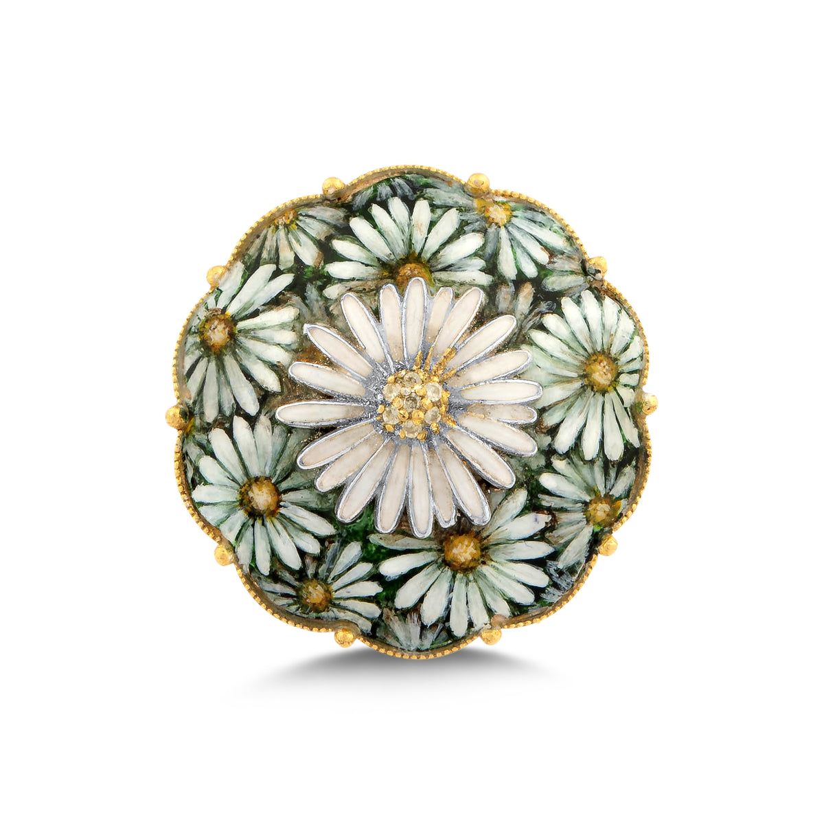 Ring with daisies 