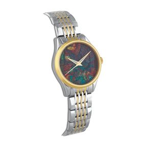 Armbanduhr in Grüner Abstrakter Kunst