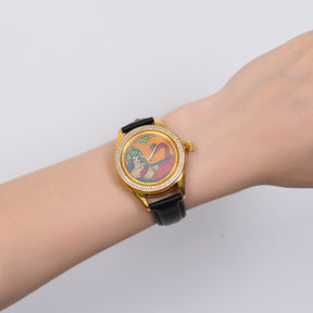 Magnifique montre peinte Sahmaran