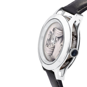 Schwarz Weiße Pferde Uhr