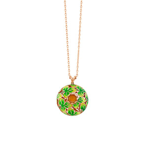Collier Fleur de Citrine