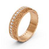 Exquisiter Diamantring aus 14K Roségold