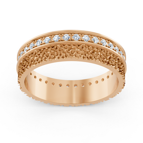 Exquisiter Diamantring aus 14K Roségold