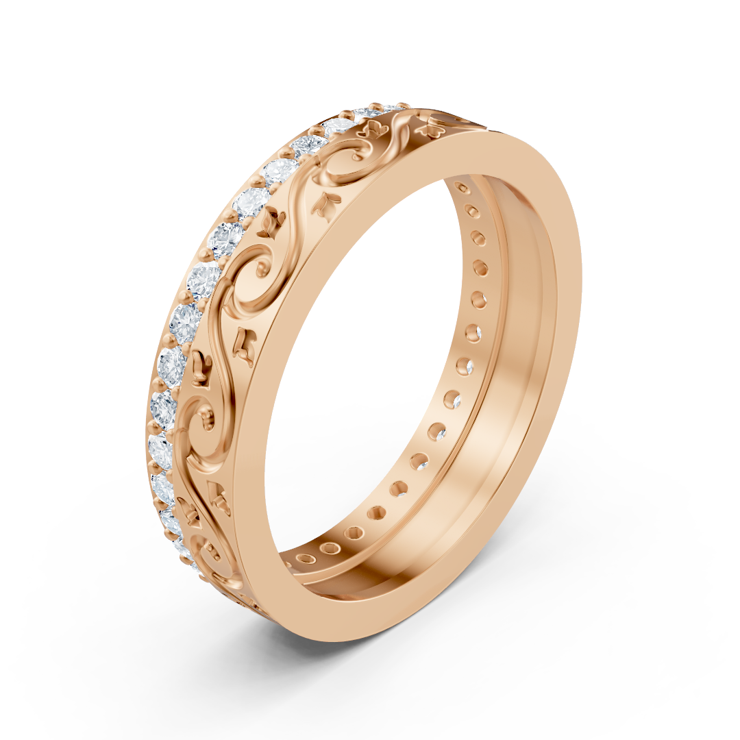 Birgie 14K rose gold diamond ring – 0.518ct diamonds