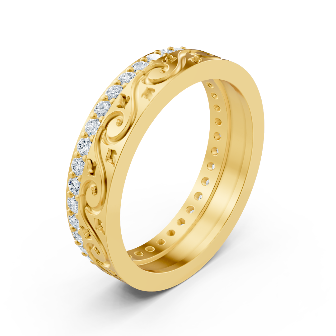 Birgie 14K yellow gold diamond ring – 0.518ct diamonds