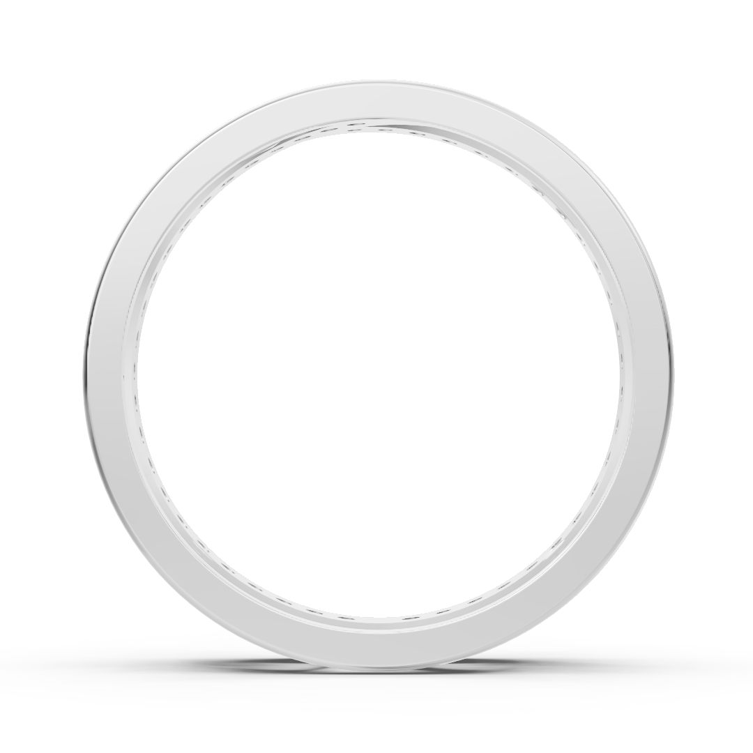 Bague en or blanc avec diamants et motif de vagues en filigrane